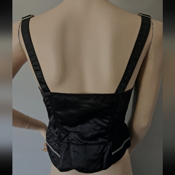Rare Vintage LIP SERVICE Flight Simulator Bustier Top - Goth Fetish Wear - L.A. - Picture 8 of 8